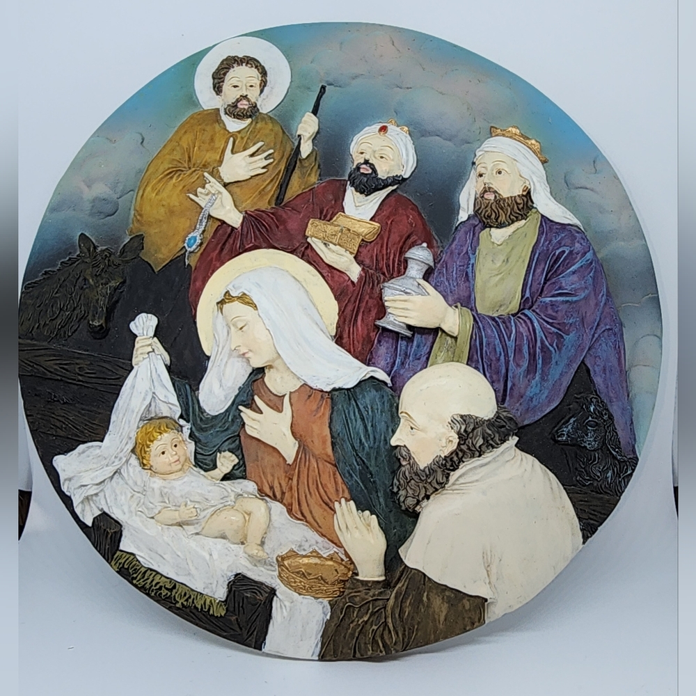 Montreal 3D Nativity Scene Collectors Plaque